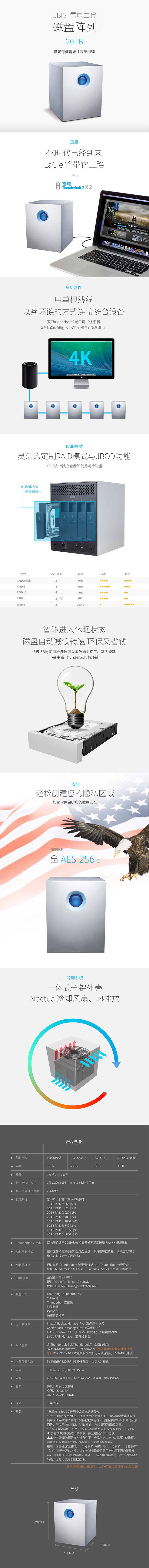 lacie 5big RAID 雷電2